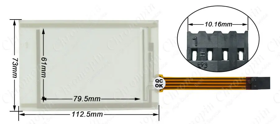 vt185w, com painel de vidro digitalizador e