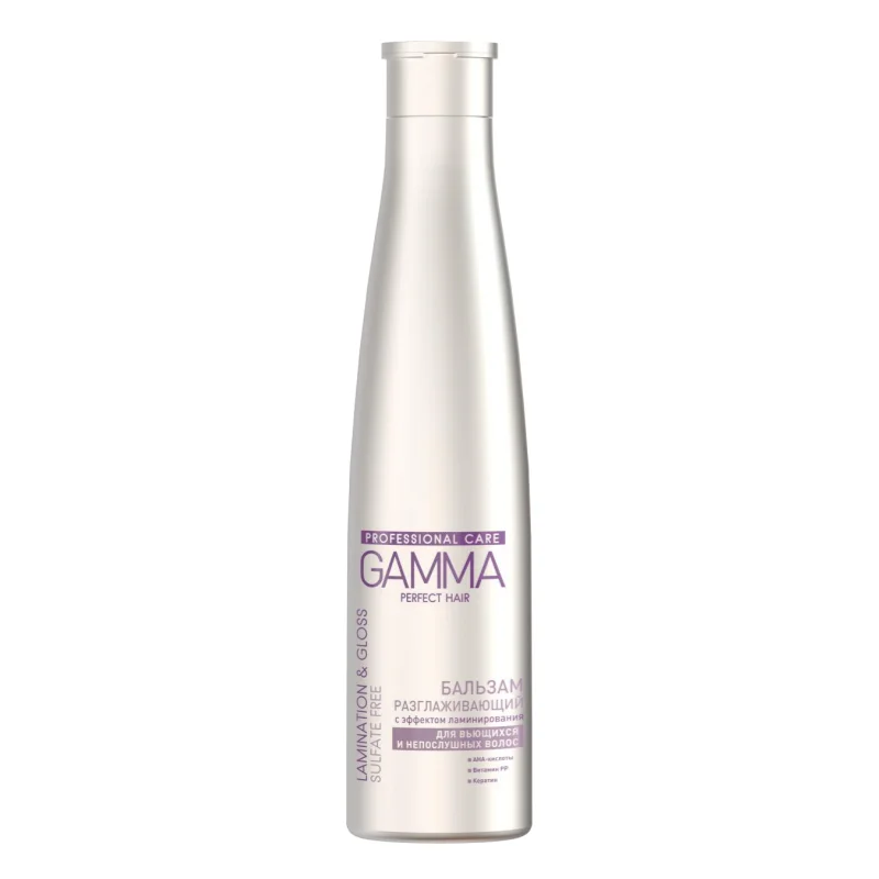 Бессульфатный бальзам GAMMA PERFECT HAIR разглаживающий c эффектом ламинирования для