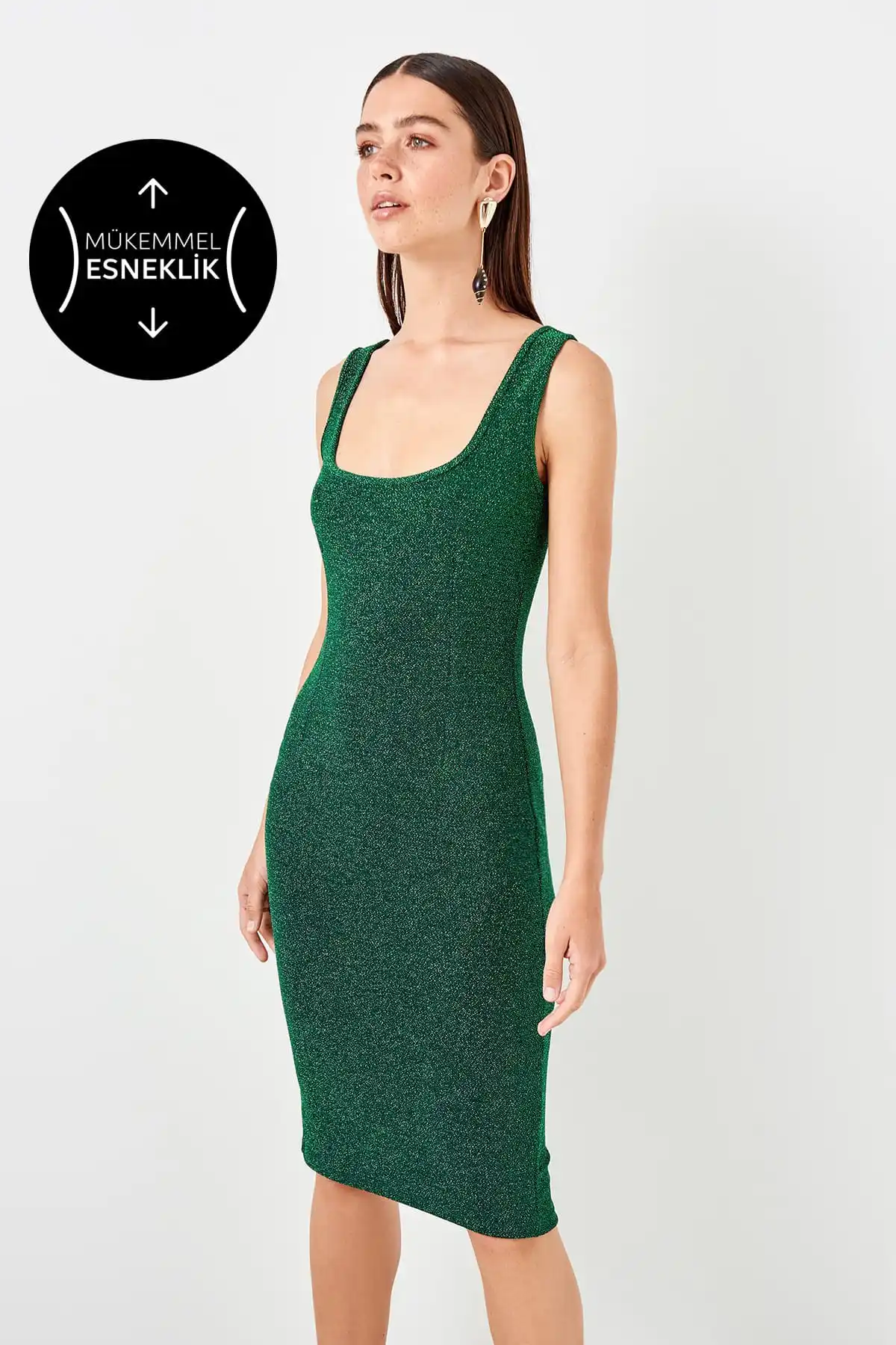 Trendyol светящееся платье TPRSS19EL0031|Женские платья| |