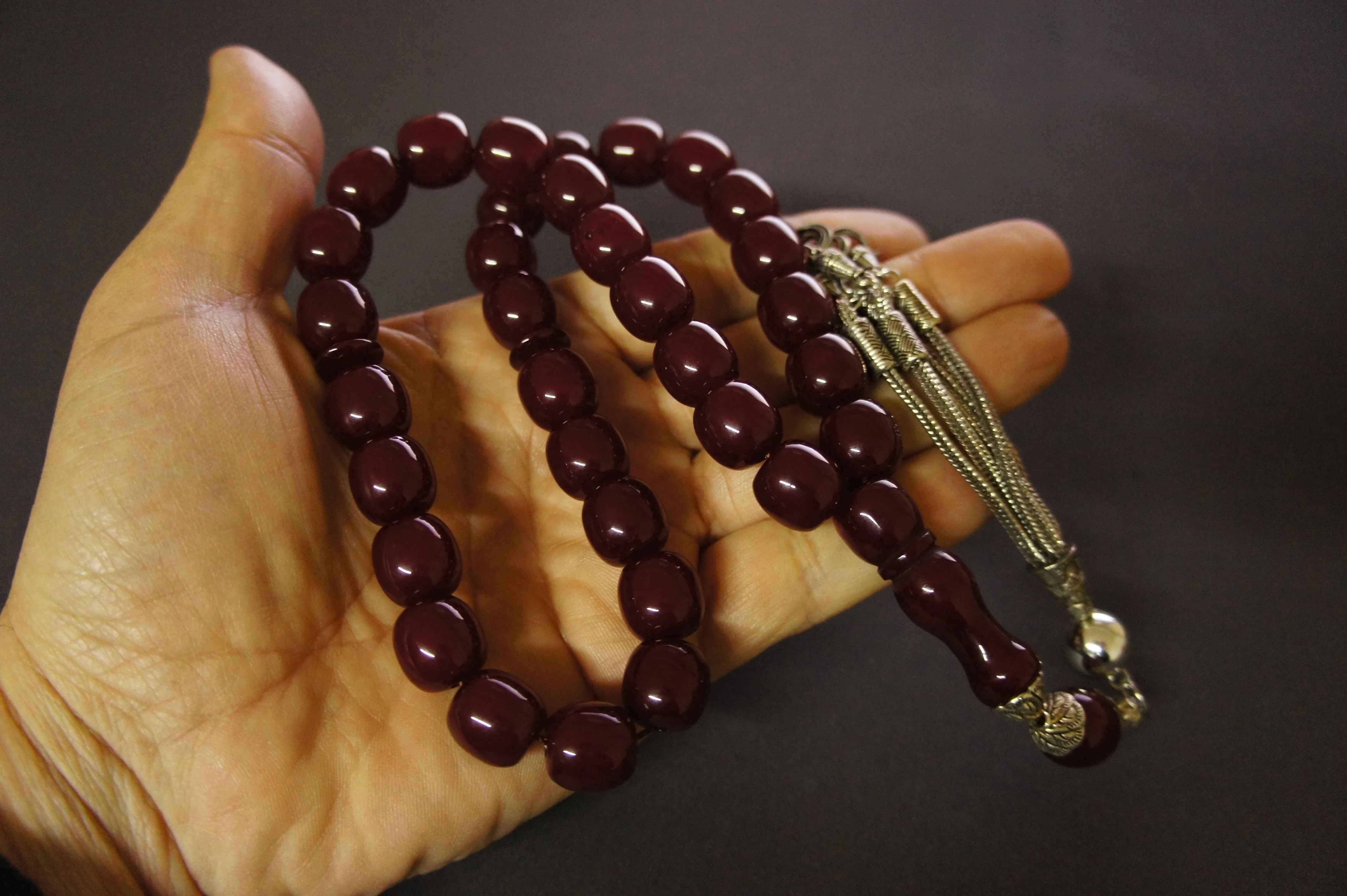 

Very Special Handmade Ottoman Rare Antique Faturan German Amber Sandalous Misbaha Prayerbeads Rosary Tasbih Tesbih İslam