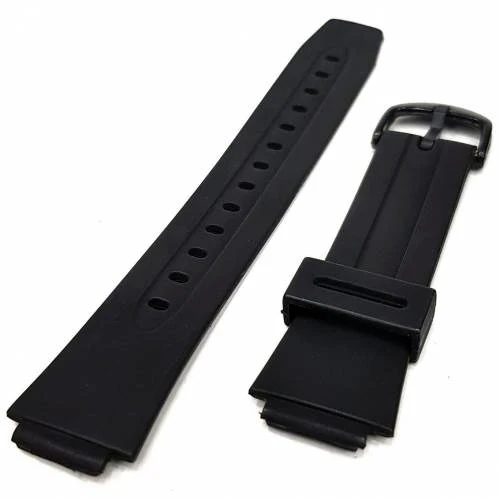 

15mm Black Rubber Watch Band / Strap Compatible for Casio DB-56 , DBF-50