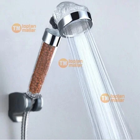 

Water Treatment Shower Head Saving Scented Bathroom Battery Pack Aerator Water Bubbler Faucet Head 22x6cm