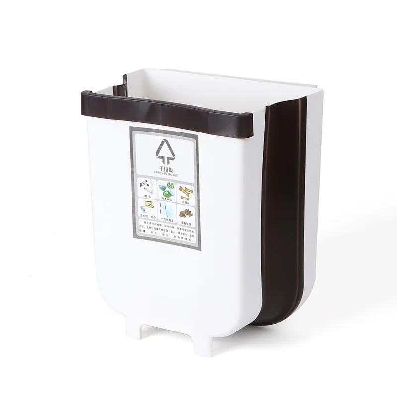 Кухонное подвесное складное мусорное ведро дверь шкафа настенное труба ванная