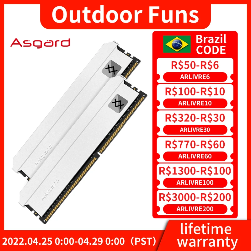 Asgard оперативная память ddr5 ОЗУ для настольного компьютера 16 Гб 4800 МГц 5200 МГц DIMM XMP Память ОЗУ ddr4 для настольного компьютера