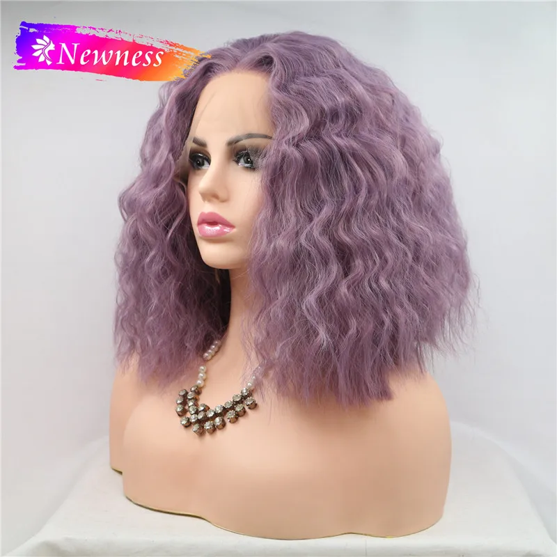 Парик Newness с короткими вьющимися волосами 13x4 синтетический парик без клея