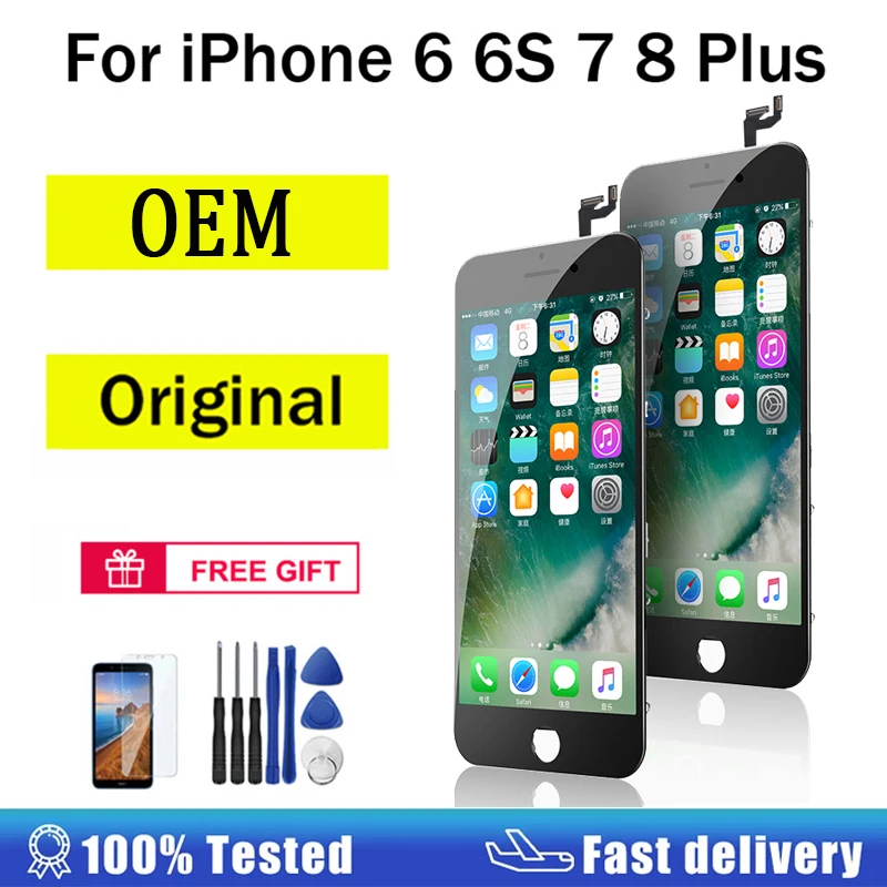 ЖК-дисплей для Tianma 6 6S 8 Plus, оригинальный запасной 3D сенсорный дигитайзер в сборе, ЖК-экран для pantalla iphone 7