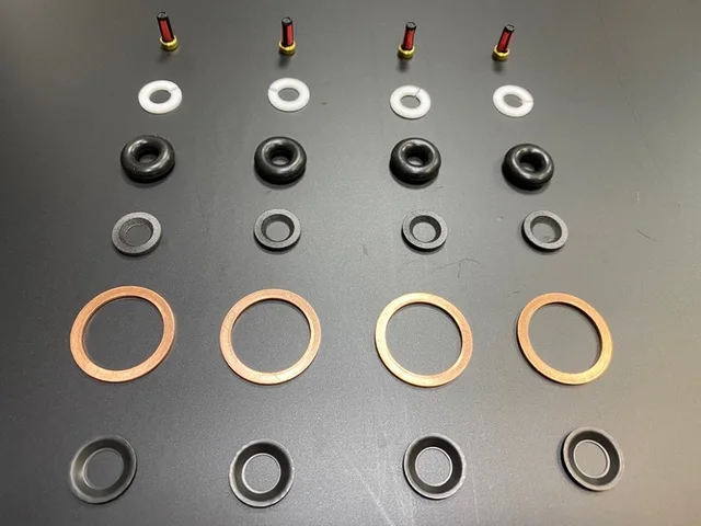 Full set of fuel injector rings for 4 PCs Mitsubishi 4G9