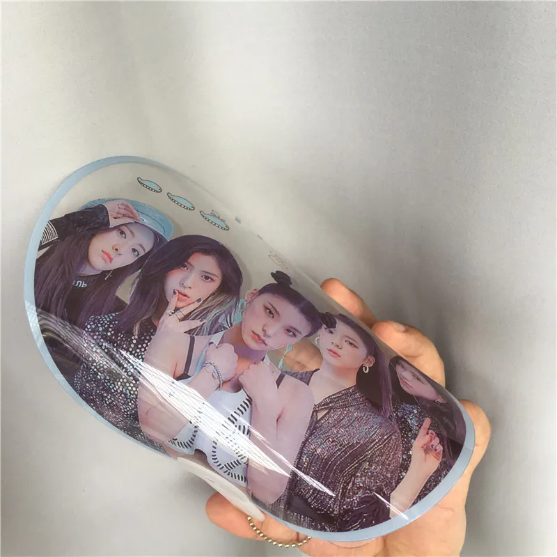 K поп ITZY веера YEJI RYUJIN YUNA прозрачный ПВХ альбом концерт вентиляторы подарки CHAERYEONG YGG347