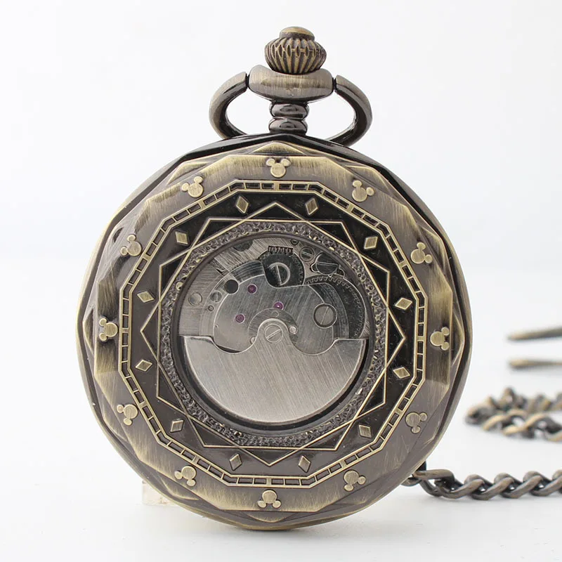 Flap Vintage Pocket Watch Mechanical Automatic Men Women All-match Clothing Accessories Pocket&Fob Chain Watches