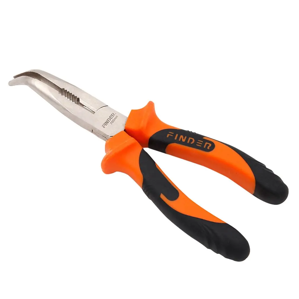 

8-дюймовые плоскогубцы, изогнутые плоскогубцы, инструмент для ремонта, инструмент для зачистки проводов, многофункциональные плоскогубцы, ...