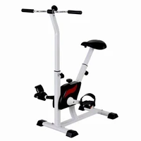 mini fitness bike rehabilitation bicycle vertical handrail cycling stepper indoor elderly leg pedal exerciser treadmill yx 8229