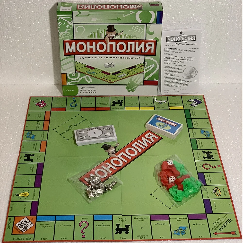 Монополия на русском языке классическая Семья настольная игра | Игрушки и хобби