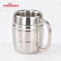 550ml stainless steel beer cup mugs outdoor camping western tea coffee cup with handle portable water cup drinkware