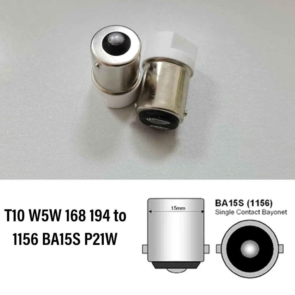 

2 шт. T10 W5W 168 194 до 1156 BA15S P21W 1156 BAU15S PY21W 1157 BAY15D P215W Светодиодная лампа Цоколь преобразователя Переходник Гнездо