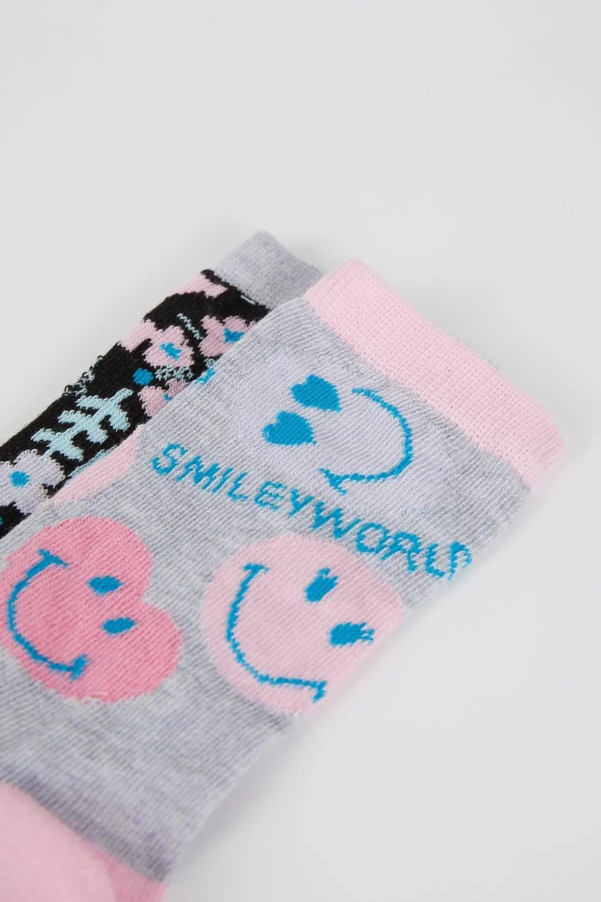 Women's Smileyworld Licensed Cotton 2-Pack Long Socks