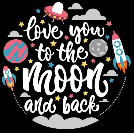TOUOILP diy Алмазная вышитая полная квадратная и круглая дрель I love you to the moon and back 5d алмазная картина крестиком футбол - Цвет: 2