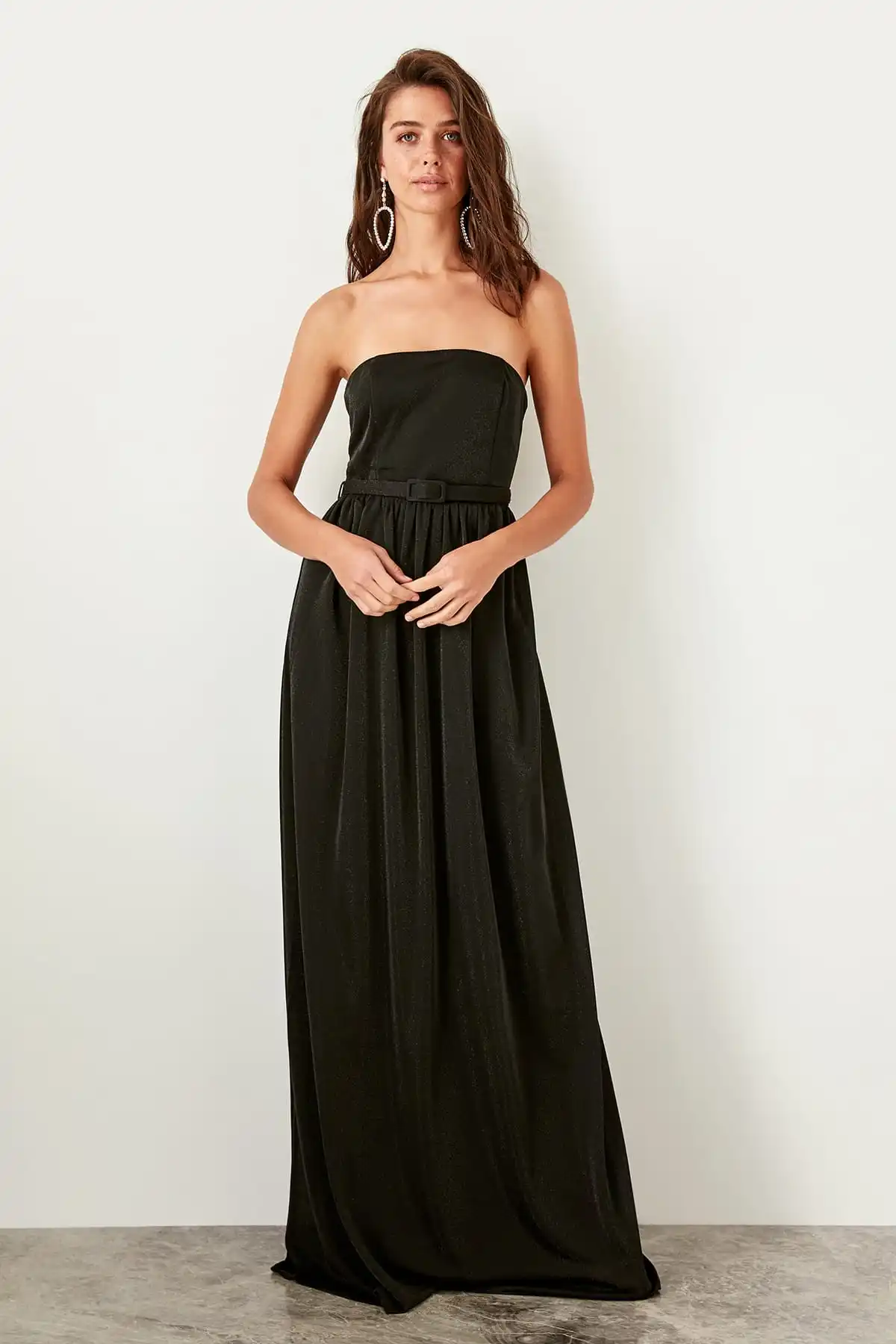 Trendyol вечернее платье с поясом TPRSS19UT0047|Вечерние платья| |