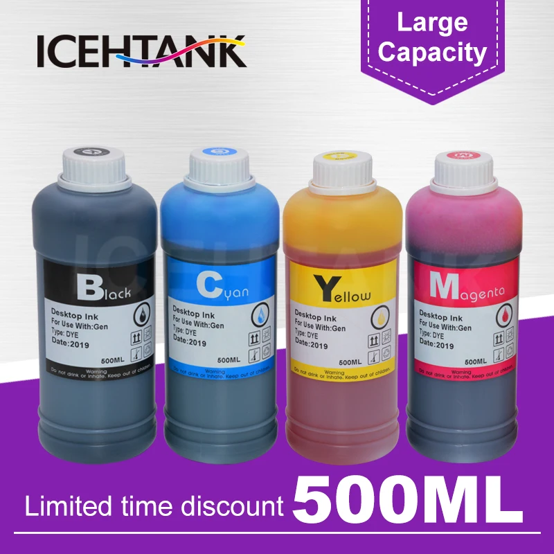 Емкость для чернил ICEHTANK 500 мл набор заправки Canon PG 445 CL 446 440 441 510 511 картриджи