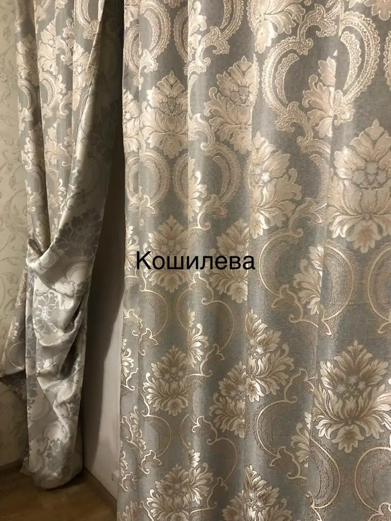 Комплект готовых штор лён в классическом стиле портьеры зал спальню &quotЛилия&quot -