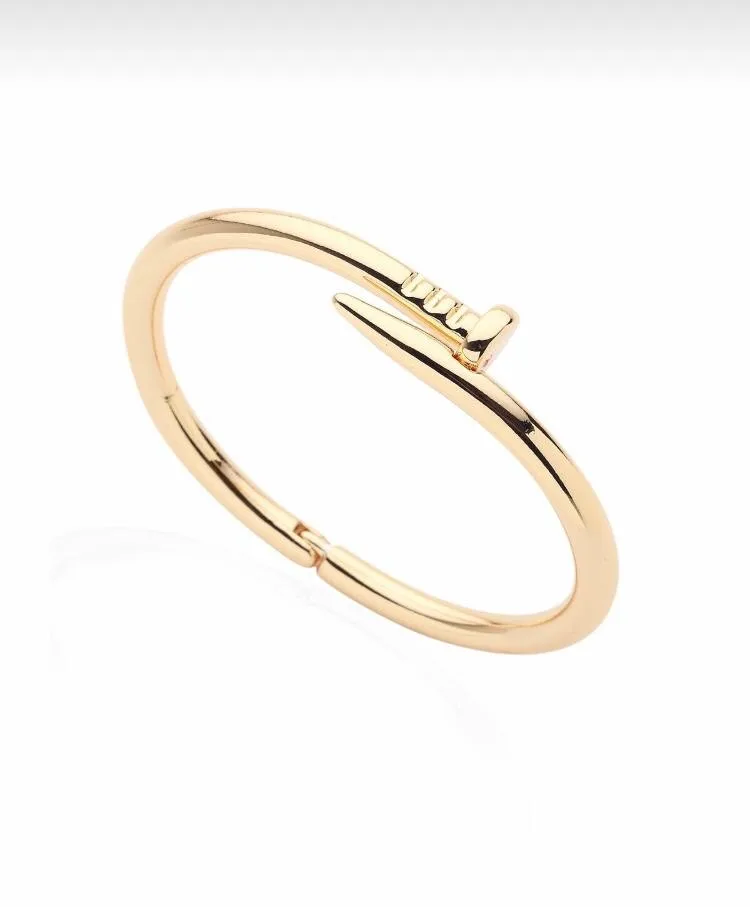 

Unisex steel bangle bracelet nail