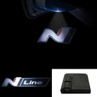Автомобисветодиодный светодиодная приветственная лампа Laser N LINE эмблема проектора дверная лампа для Hyundai i10 i30 i20 Sonata Accent Tucson Elantra