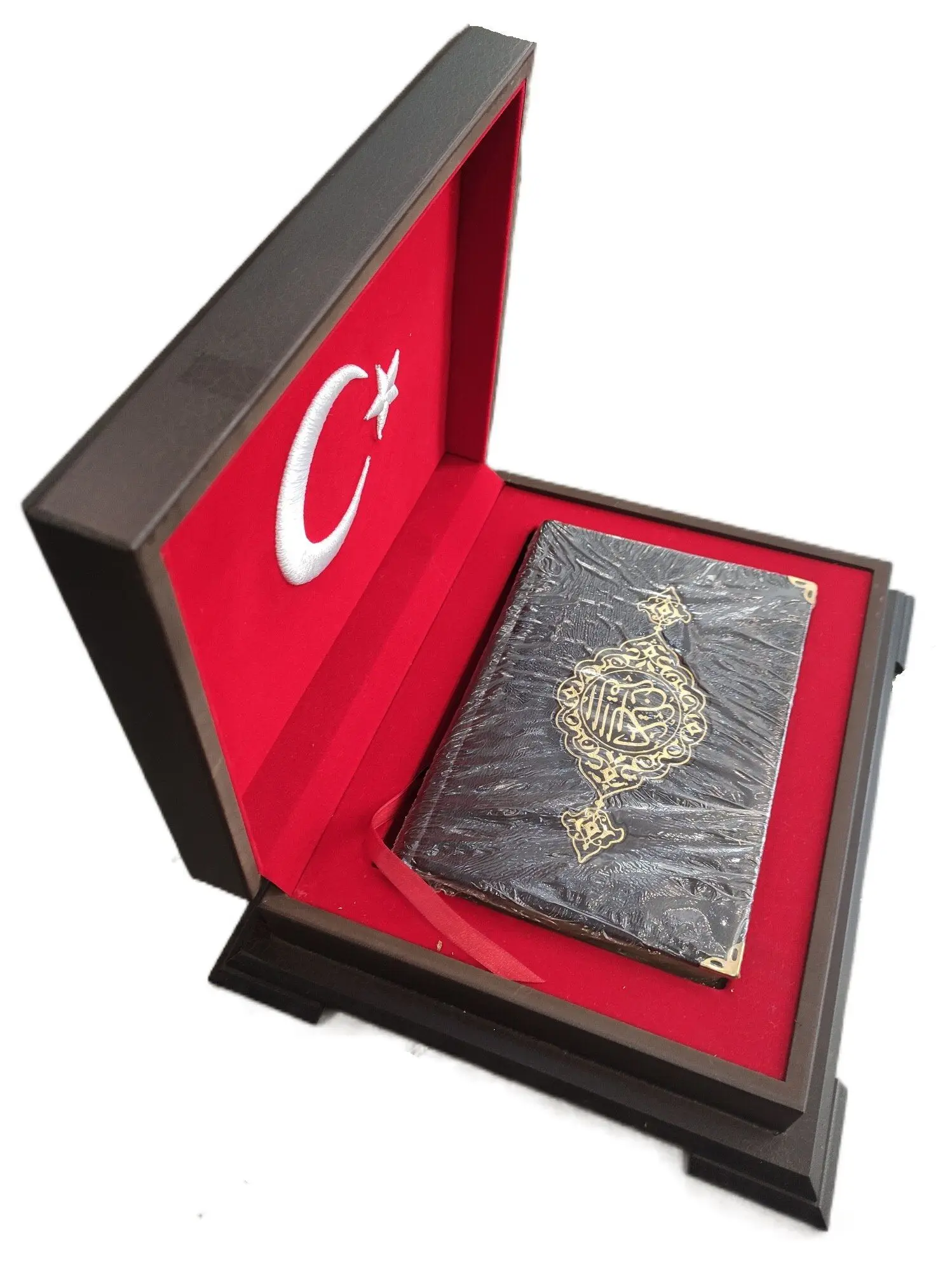 Turkish Flag Quran Box Gifts Wooden Personalized Box Quality Muslim Set Islam Hafez Luxury decoration Eid Martyr Nationality