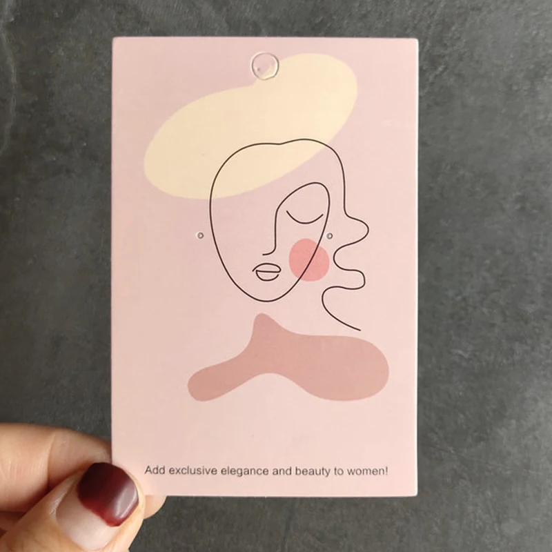 

100 Pcs Custom Jewelry Display Card , Line Art,Editable Earring Card , Earring Display Card, Earring Tags, Earring Packaging