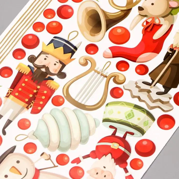 Интерьерные наклейки 'С Новым годом' 25х55 см малиновый (комплект из 2 шт) | Дом и