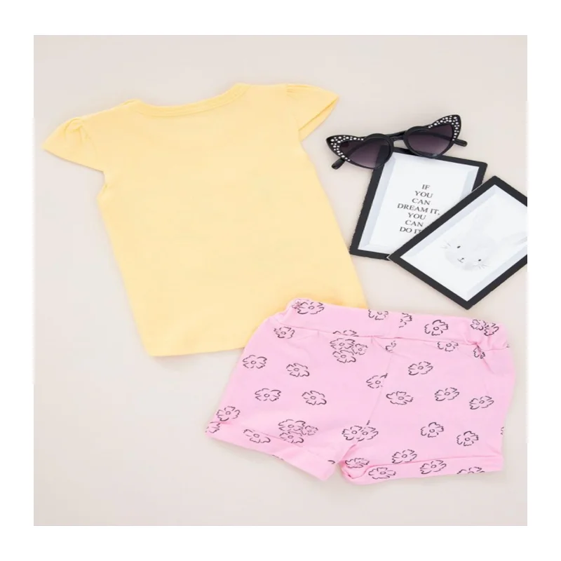 

2 Pieces Baby Girl Embroidered Figured Bottom & Top Set
