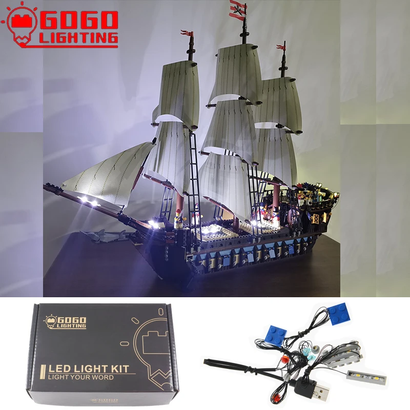 GOGO LIGHT ING фирменный светильник ильник для Lego 10210 лодки флагманский корабль 22001