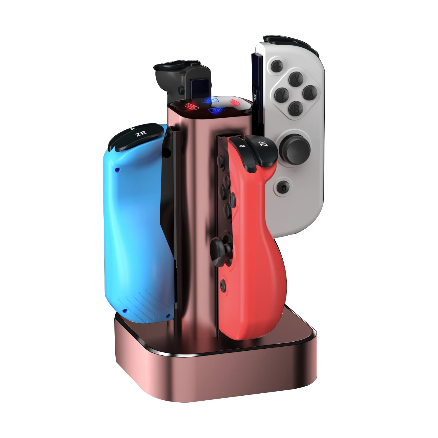 

MIMD Joy Con Charging Dock for Nintendo Switch - Joycon Docking Station Charges Up to 4 Joy-Con Controllers Simultaneously