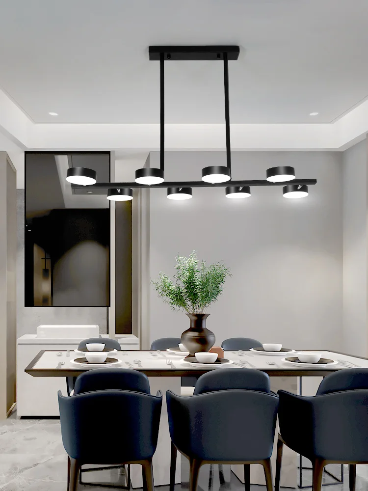 Modern Dining Room Pendant Lamp Black Interior Lighting Fixtures Led Chandelier For Kitchen Office Table Loft Home Decoration |