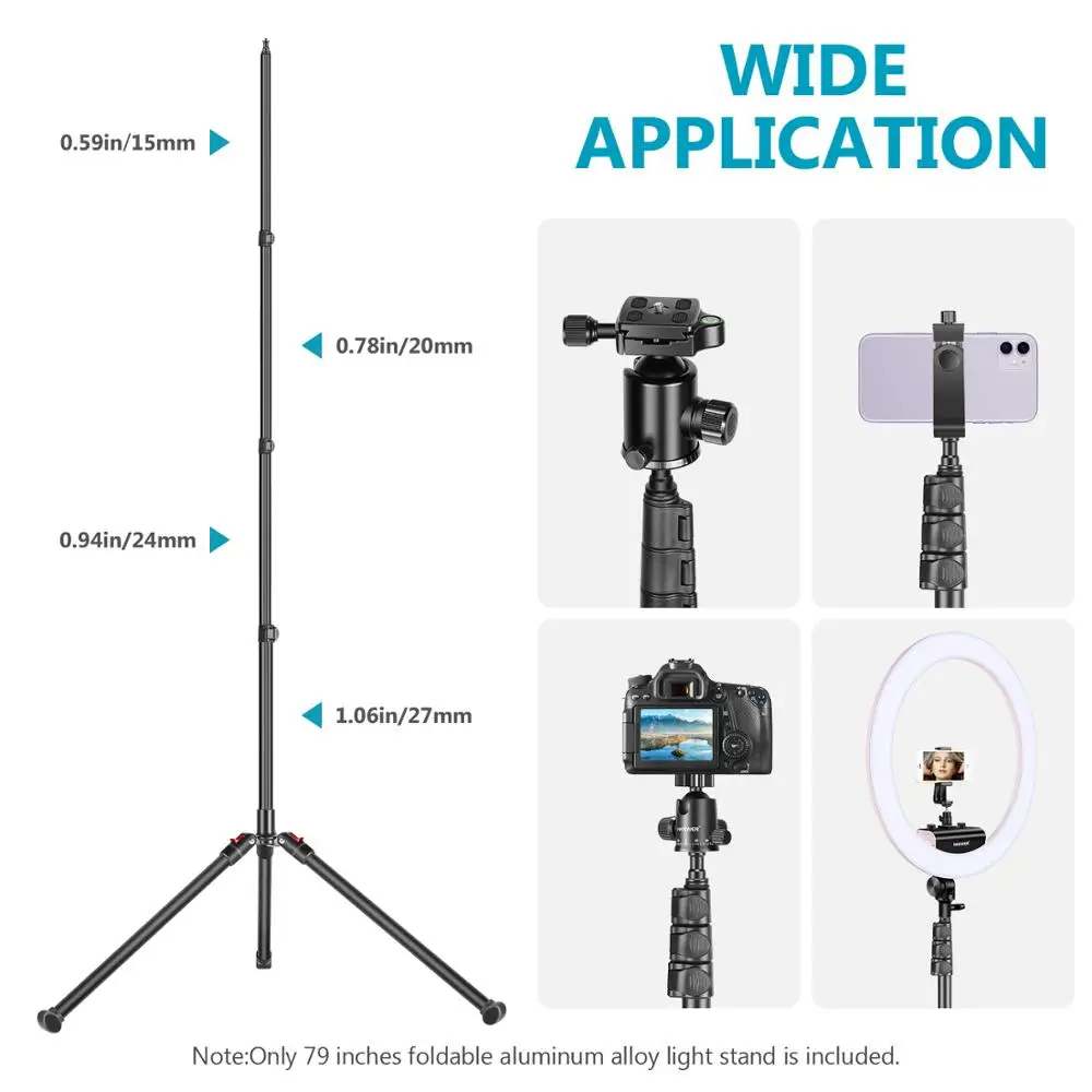 Neewer Photography Tripod Light Stand Aluminium Alloy Carrying Case for Photo Studio Cameras Lights Softboxes Umbrellas etc | Электроника