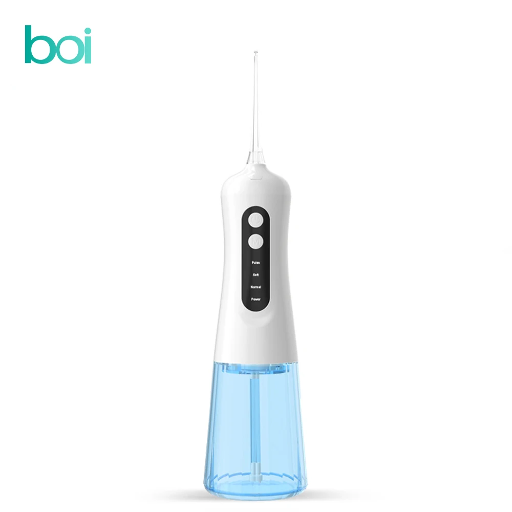 

[Boi] 4 Modes Washable 300ml Large Capacity Water Dental Floss Replaceable Nozzle Portable Smart Oral Irrigator Clean Whitening