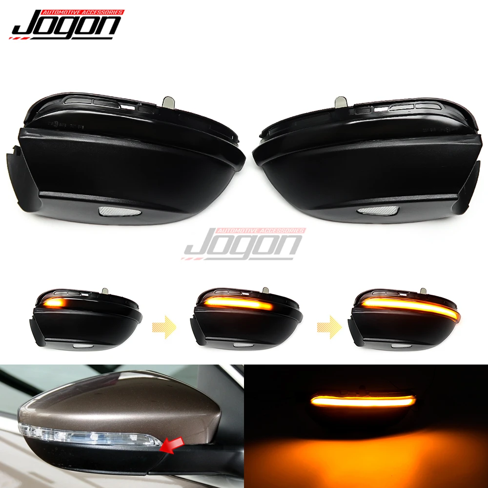 

For VW Passat B7 CC Scirocco MK3 Jetta MK6 EOS Beetle R LED Dynamic Turn Signal Blinker Sequential Side Mirror Indicator Light