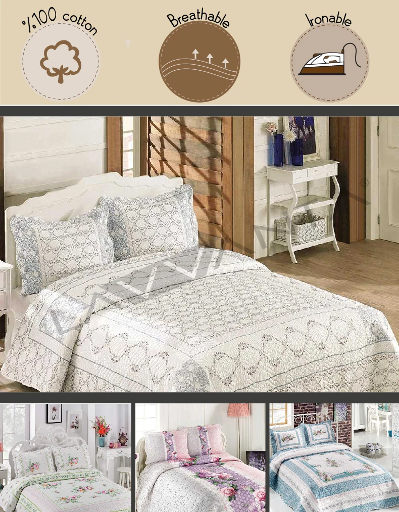 Стеганое покрывало из микрофибры стирающееся и отшлифованное | Дом сад