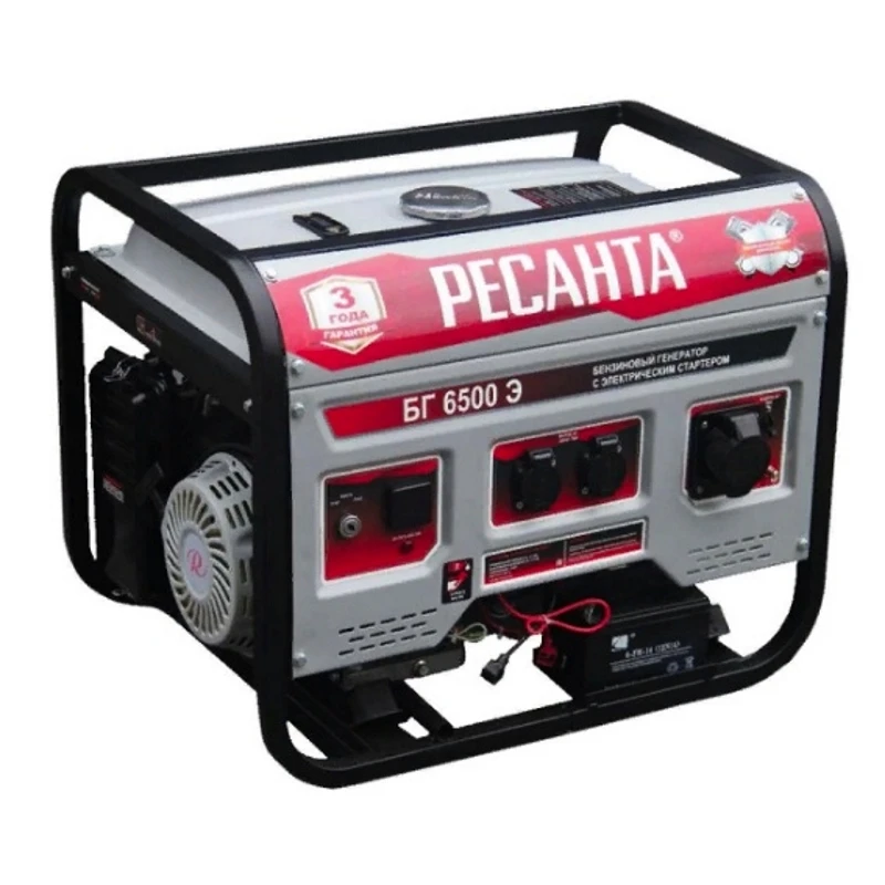 Электрогенератор БГ 6500 Э Ресанта + подарок: сертификат на одноразовый бесплатный