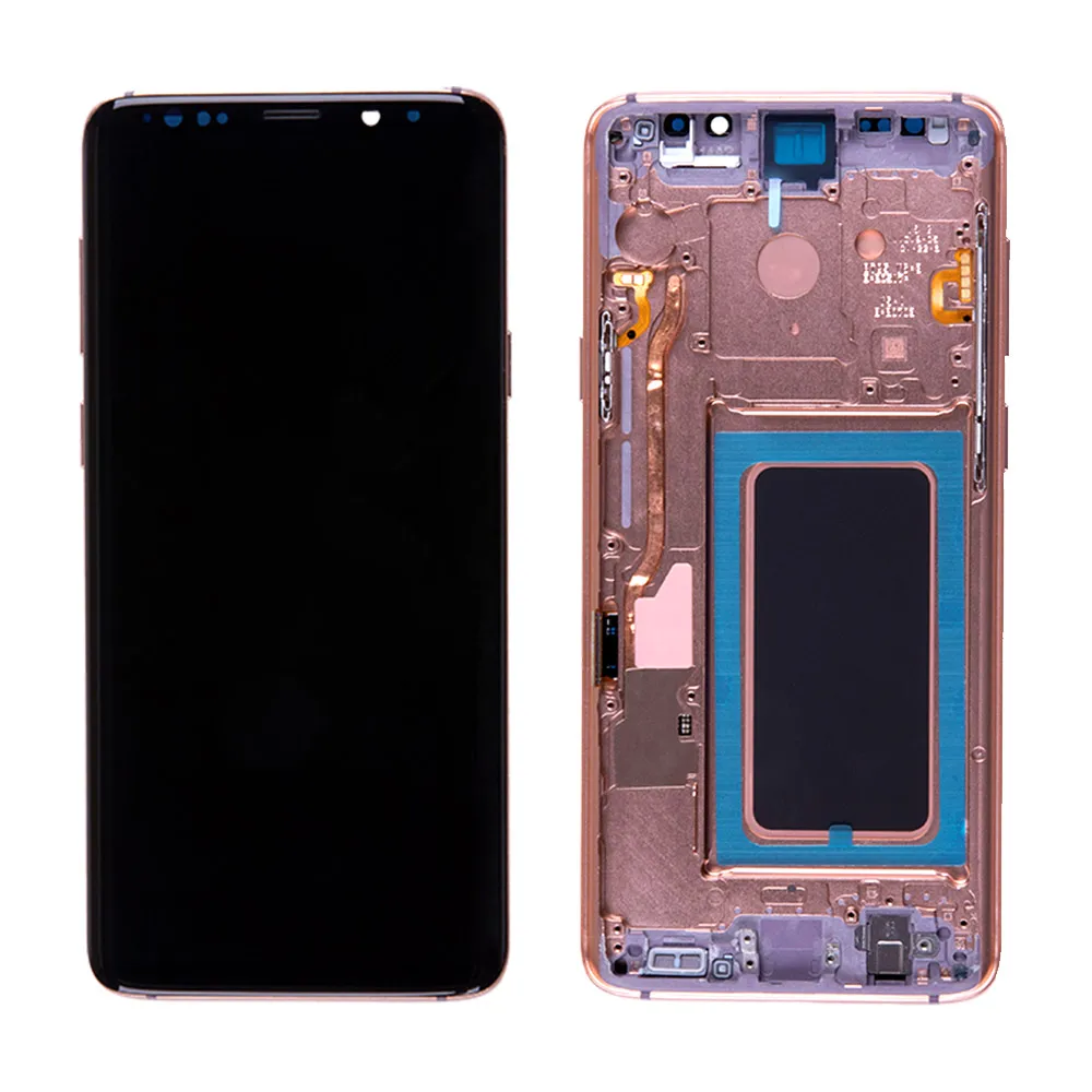 S9Plus Gold Ori для samsung Galaxy S9 Plus G965F G965U G965W AMOLED дисплей с кодирующий преобразователь сенсорного экрана в сборе запасные части - Цвет: S9Plus Gold