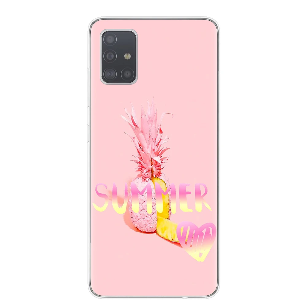 Летний чехол для Samsung S20 Plus Ultra A10 A20 A30 A40 A50 A70 A51 A71 из мягкого ТПУ | Мобильные