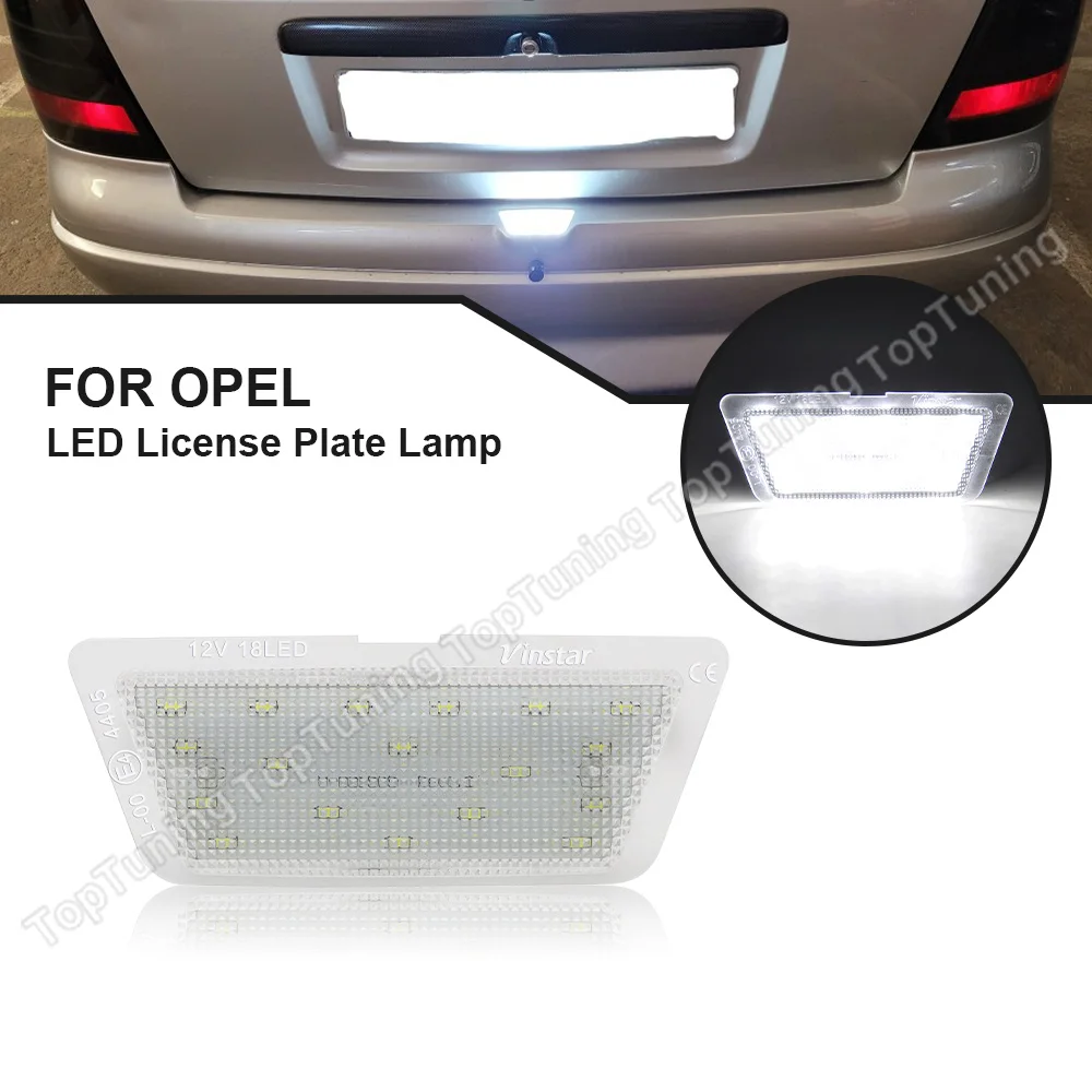 

For Opel Astra G MK4 Hatch Saloon 1998-2004 1999 2000 2001 2002 1PC LED License Number Plate Lights 12V Lamp No Error