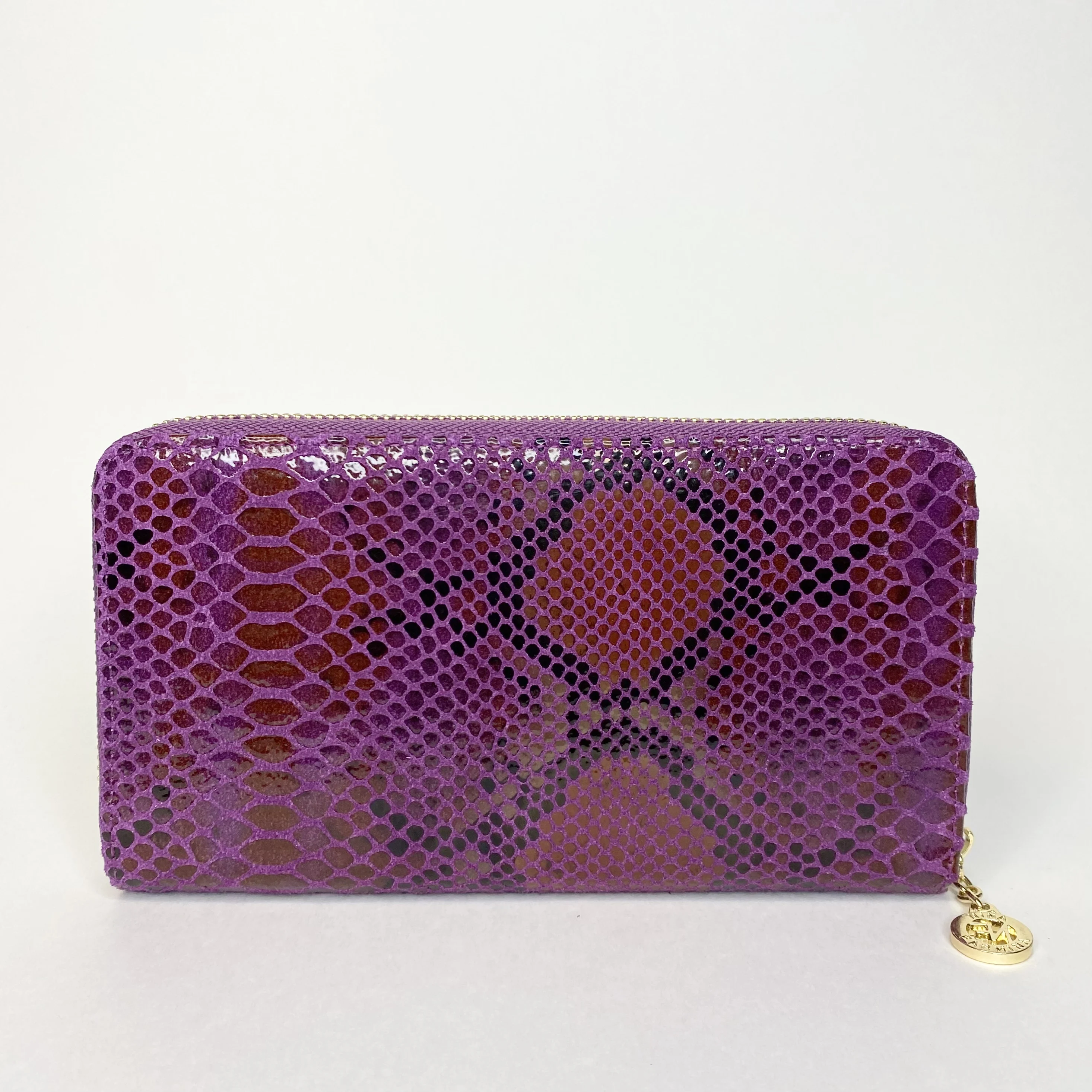 Большой женский кошелек из натуральной кожи на молнии 20/10/2 см. - тренд 2022 доставка