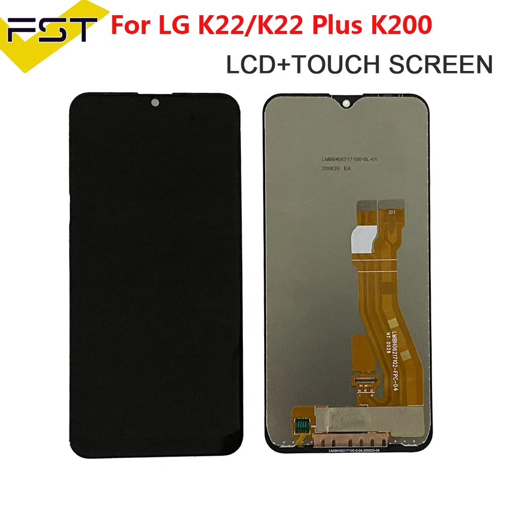 Для LG K22/K22 Plus LM-K200BAW LMK200Z LMK200E LMK200 дисплей с рамкой для LG K22 plus LCD