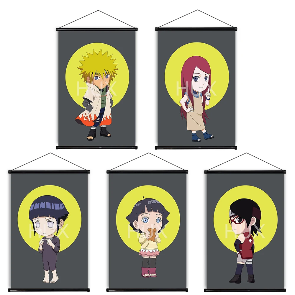 

Japanese Anime Naruto Q Version Figure Kawaii Room Decor Posters Pictures Prints Scroll Canvas Painting Wall Art Modern Mural