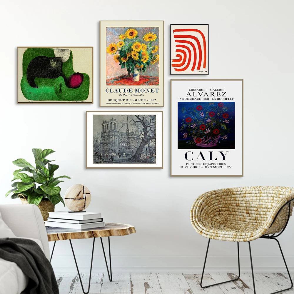 

Modern Gallery Poster Landscape Canvas Painting Abstract Art Print Botanical Flower Wall Picture For Living Room Home Decor