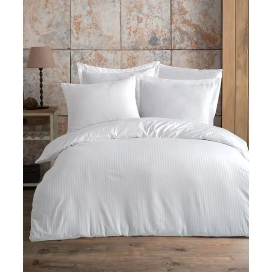 

Varol Cotton Satin Double Duvet Cover Set - Aqua