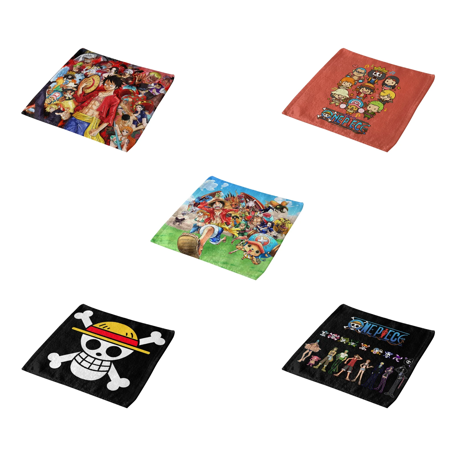 

Anime ONE PIECE Super Soft and Absorbent 100% Towel Washcloth Hand Towel for Bathroom