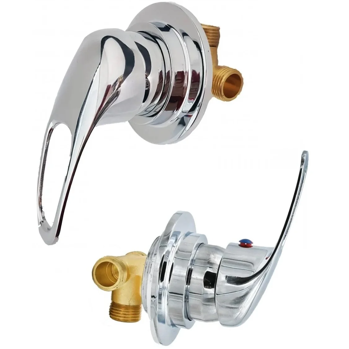 Смеситель для душевой кабины и панели на 1 режим. Кран душ из латуни резьба