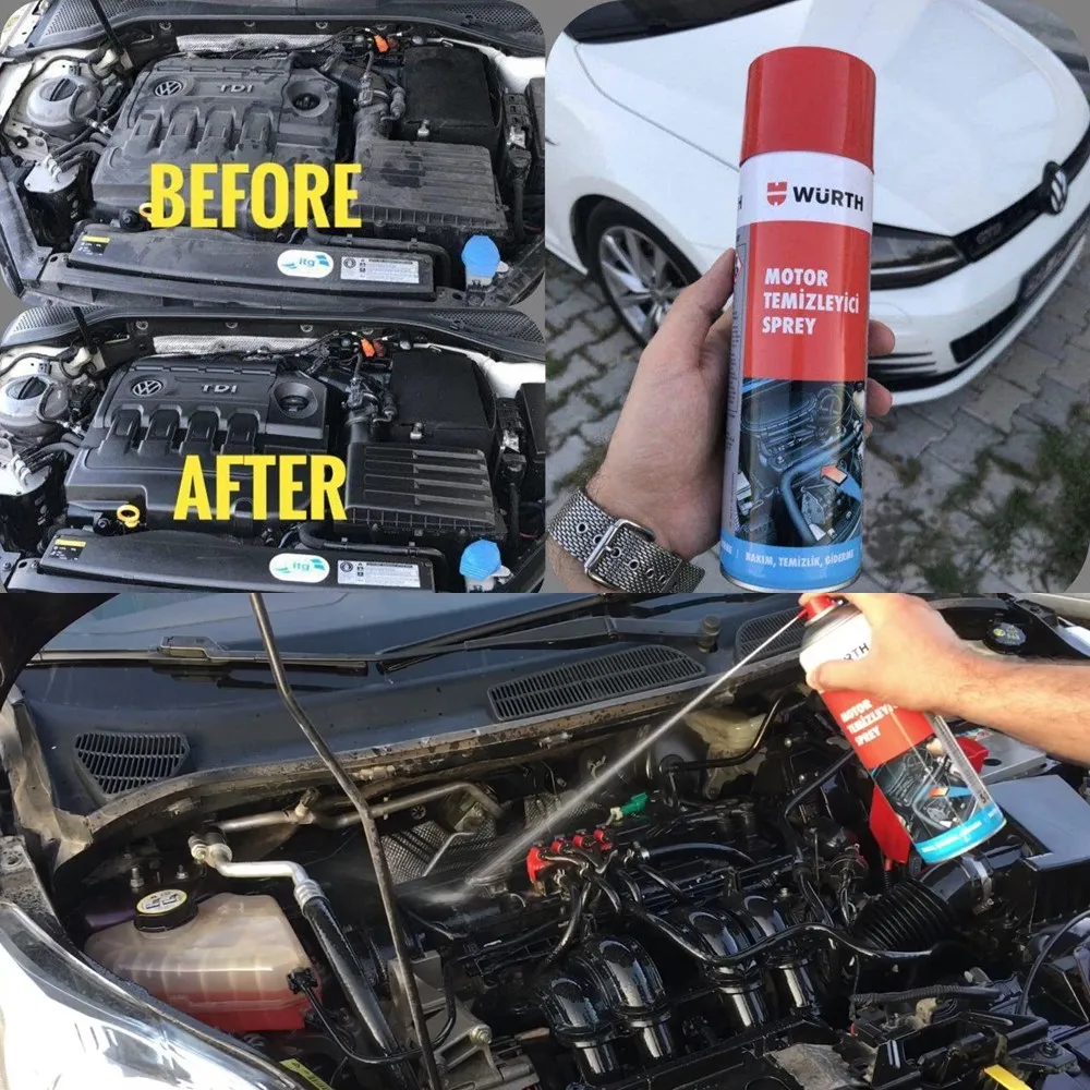 500ml WURTH Fast Engine Cleaning Spray Workshop Tooling Garage High Pressure Cleaner Machine Automotive Eu Warehouse automotive tools ns injector kit