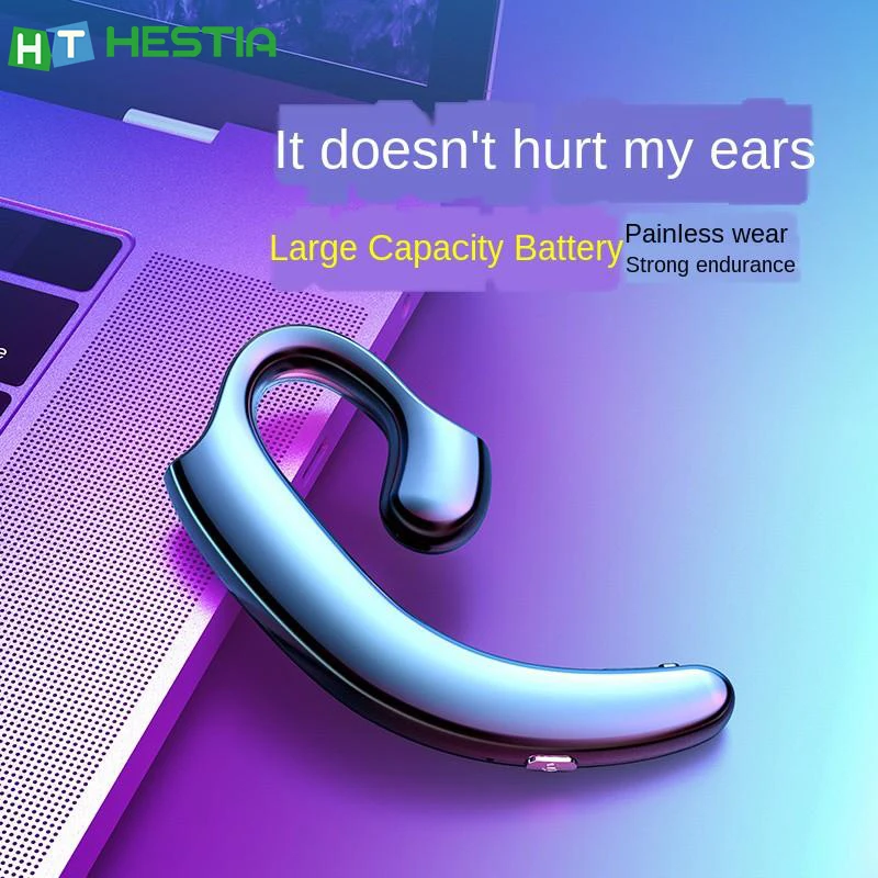 

C7 Bluetooth 5.0 Single Ear Hair Bluetooth Headset Sports Headphones Nusiness Earphones Fone De Ouvido Earbuds Auriculares