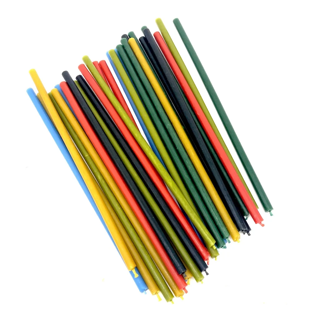 Candles wax red blue black green multi-colored candles Black Green Blue Red Yellow turquoise magic decor decoration vacuum cleaner multicolored for